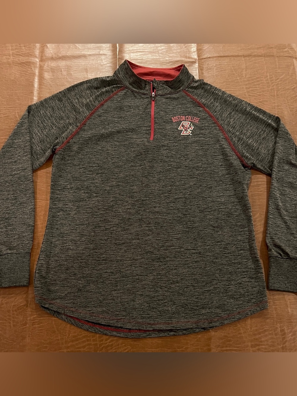 Boston College Women’s 1/4 Zip Activewear Pullover Top - 2XL